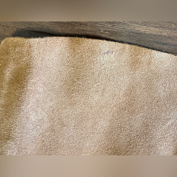 Kelsi Dagger Brooklyn Logan Fawn Thigh High Suede Boots Stacked Heel Chic Size 7 - Picture 9 of 11